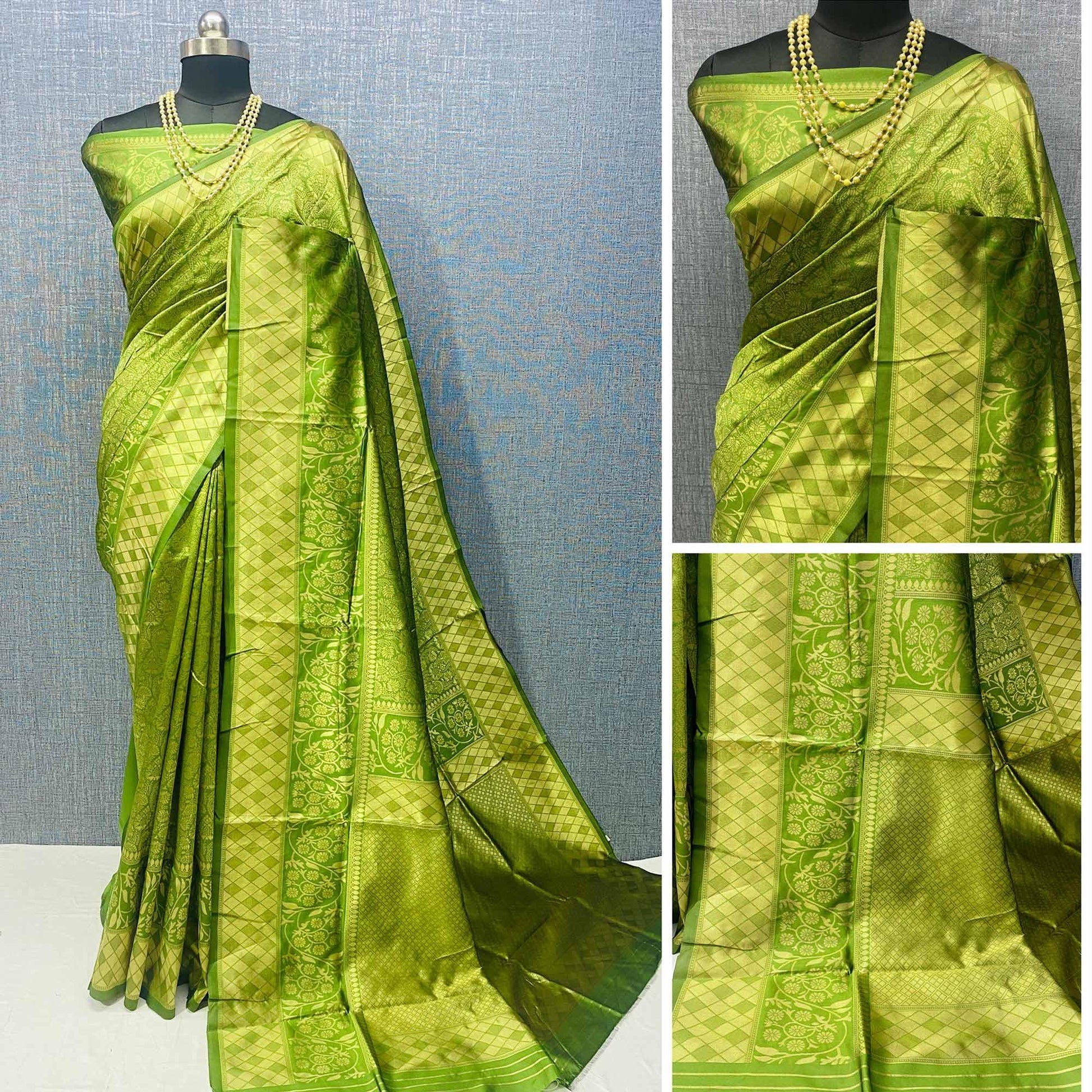 green-golden-woven-banarasi-silk-saree