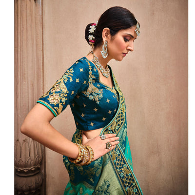 green-aqua-blue-festive-wear-woven-with-zari-diamond-work-banarasi-silk-saree-114695