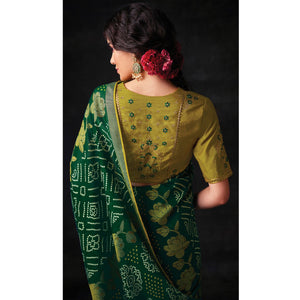 green-bandhani-printed-brasso-saree