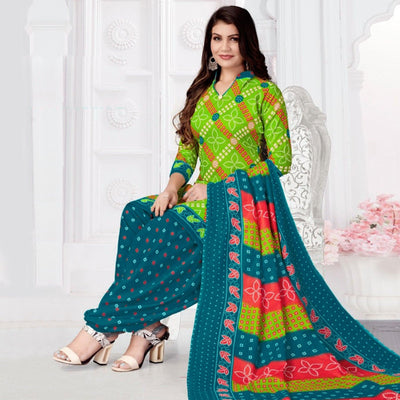 green-bandhani-printed-poly-cotton-patiala-dress-material