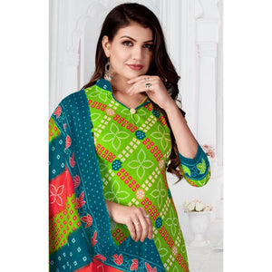 green-bandhani-printed-poly-cotton-patiala-dress-material