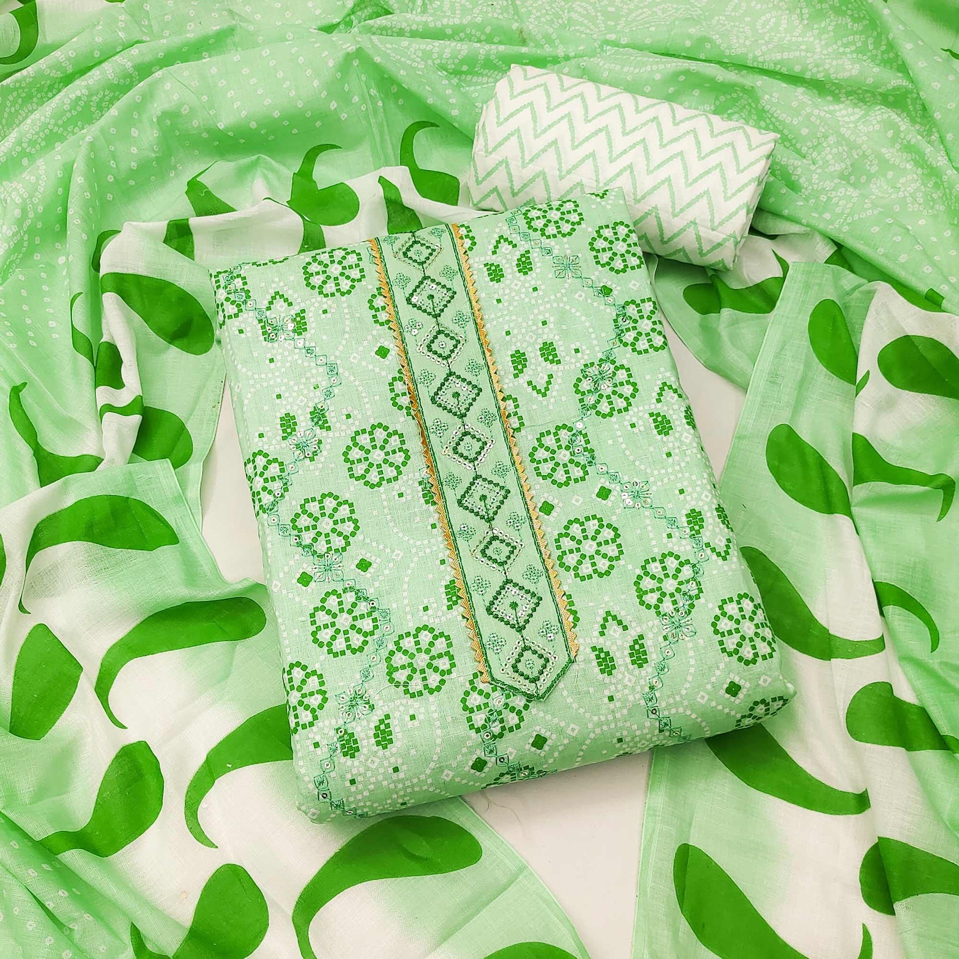 green-bandhani-printed-with-embroidered-poly-cotton-dress-material
