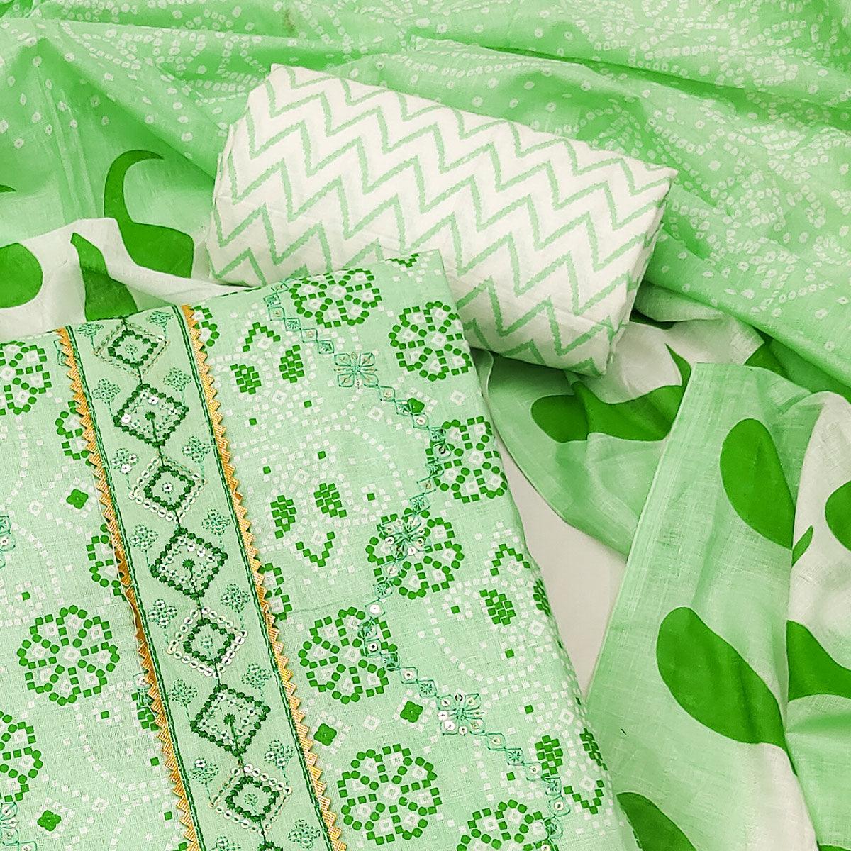 green-bandhani-printed-with-embroidered-poly-cotton-dress-material