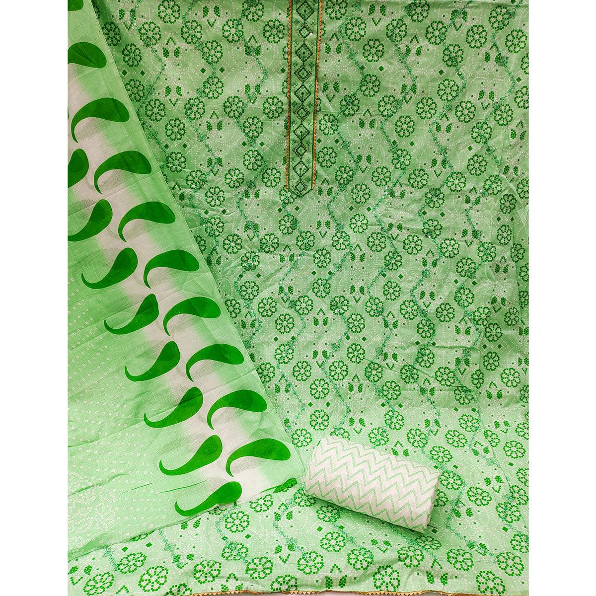green-bandhani-printed-with-embroidered-poly-cotton-dress-material