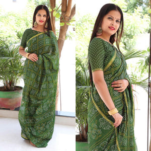 green-bandhani-printed-with-woven-border-tapetta-silk-saree