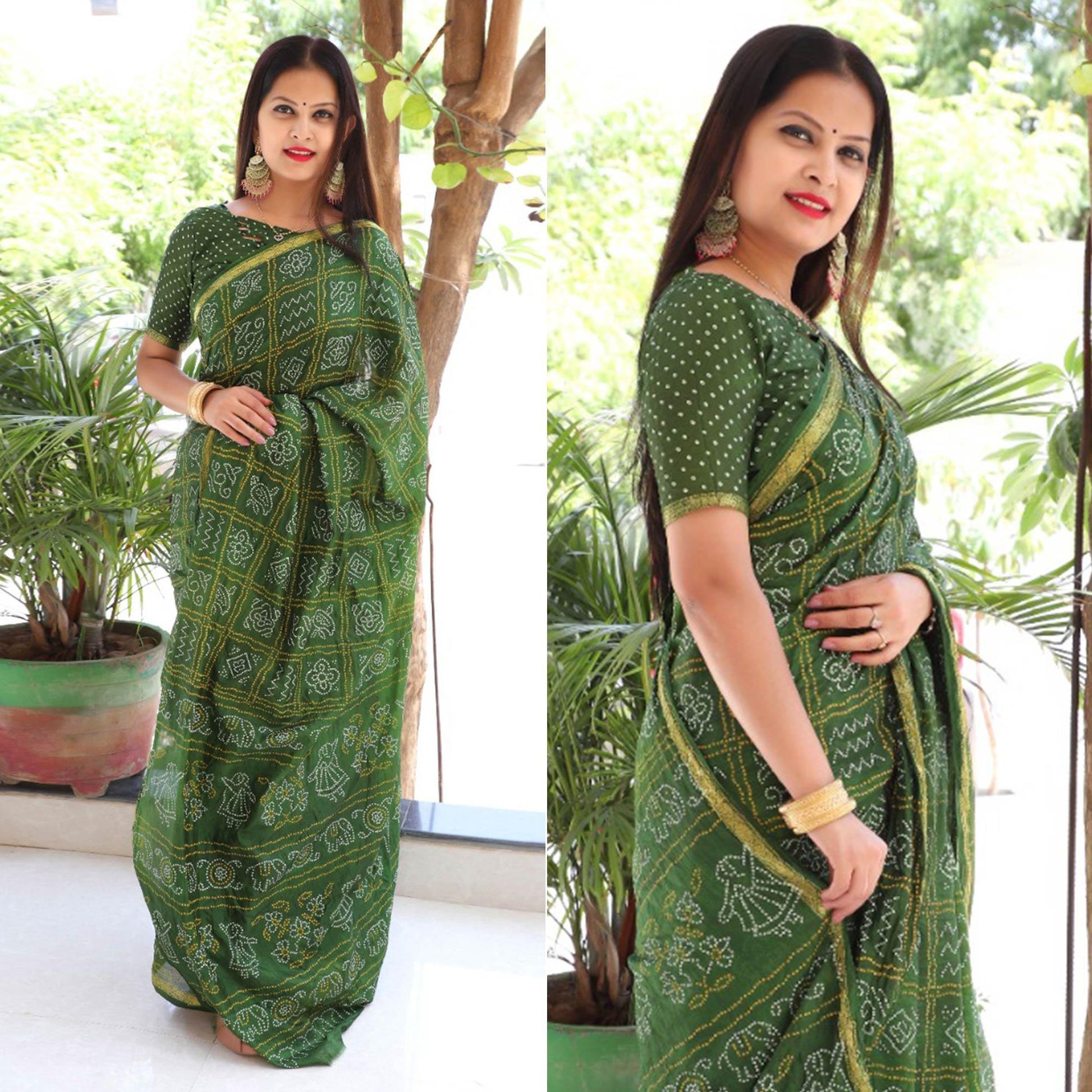 green-bandhani-printed-with-woven-border-tapetta-silk-saree