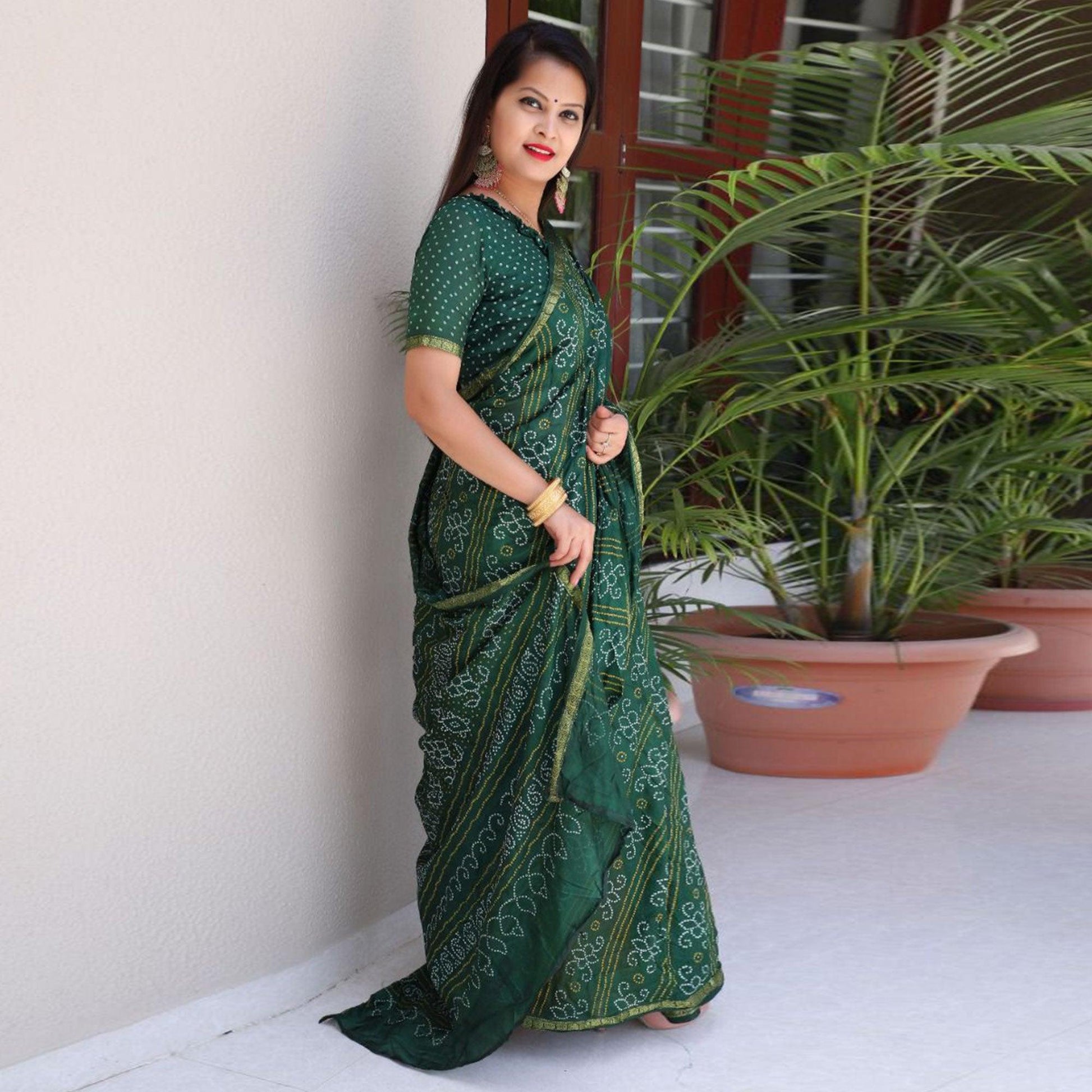 green-bandhani-printed-with-woven-border-tapetta-silk-saree-1