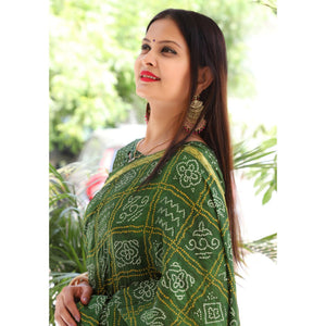green-bandhani-printed-with-woven-border-tapetta-silk-saree