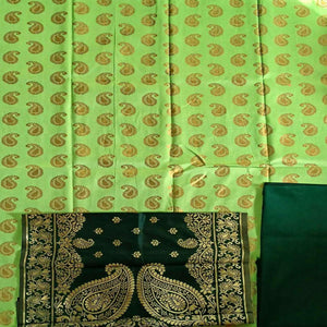 green-casaul-wear-woven-banarasi-silk-dress-material-130561
