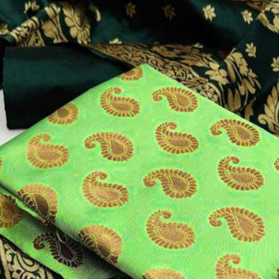 green-casaul-wear-woven-banarasi-silk-dress-material-130561