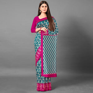 green-casual-wear-abstract-art-silk-saree-111528