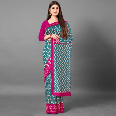 green-casual-wear-abstract-art-silk-saree-111528