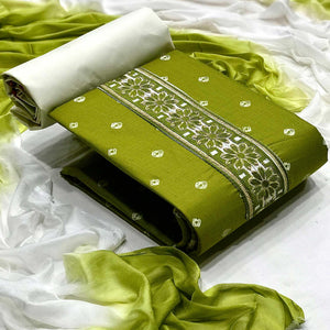 green-casual-wear-bandhani-printed-cotton-dress-material-139278