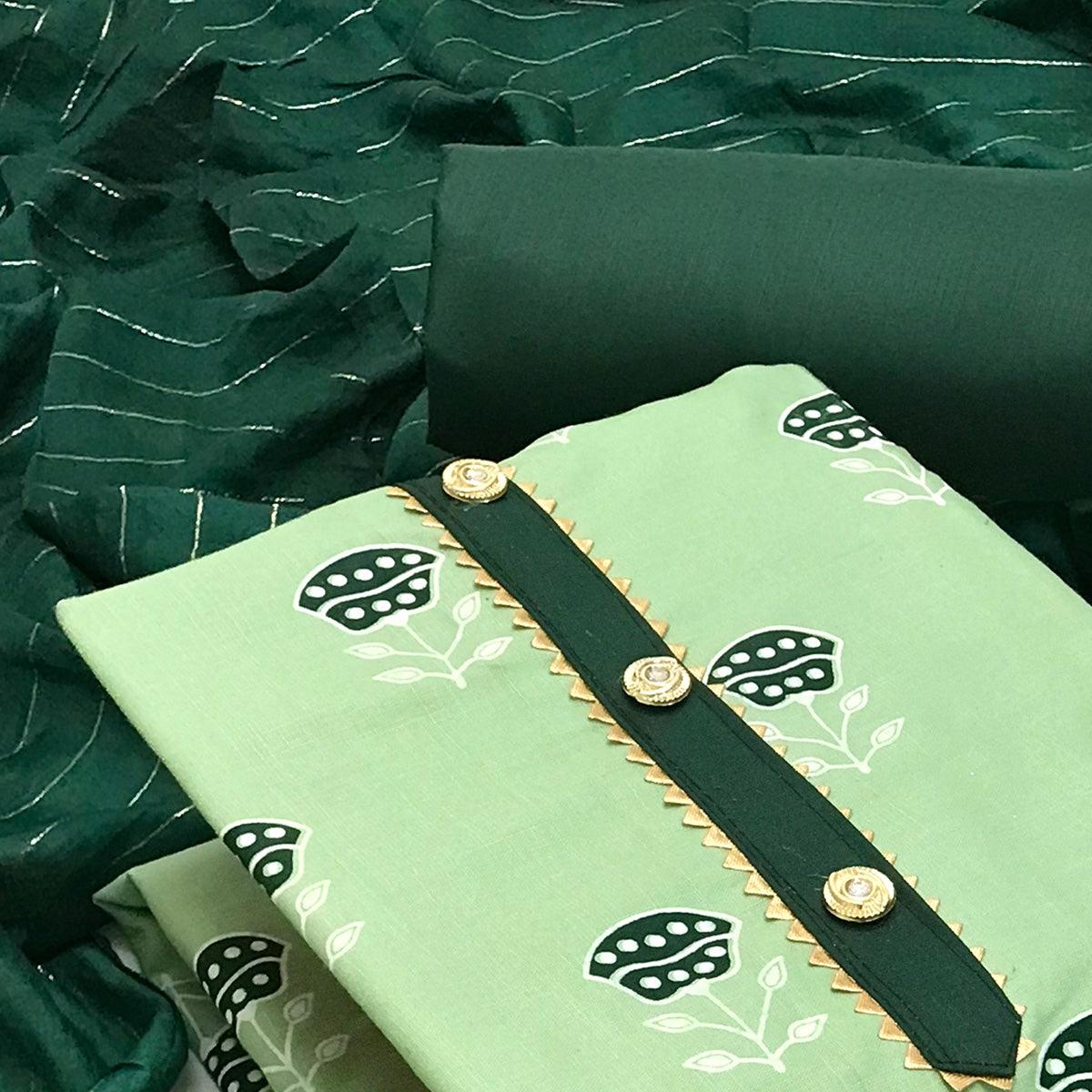 green-casual-wear-block-printed-cotton-dress-material-139078