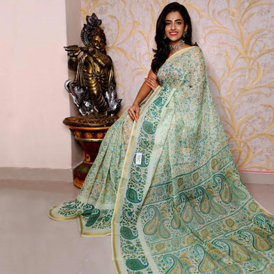 green-casual-wear-digital-printed-chanderi-cotton-saree-134553