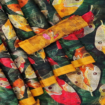 green-casual-wear-digital-printed-cotton-silk-saree-141043