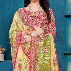 green-casual-wear-digital-printed-georgette-saree-139297