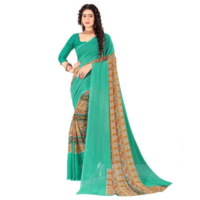 green-casual-wear-digital-printed-heavy-georgette-saree-137726