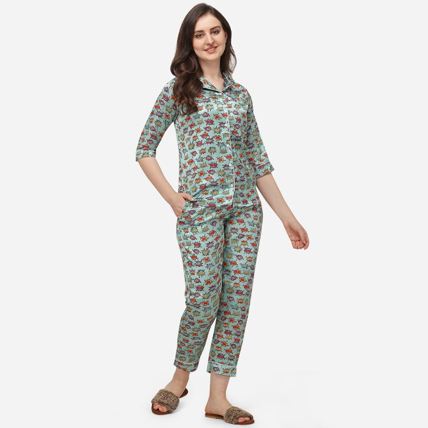 green-casual-wear-digital-printed-satin-night-suit-125909