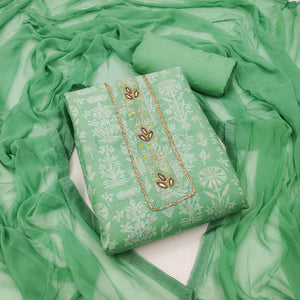 green-casual-wear-embellished-with-printed-cotton-dress-material-139603