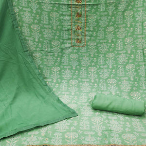 green-casual-wear-embellished-with-printed-cotton-dress-material-139603