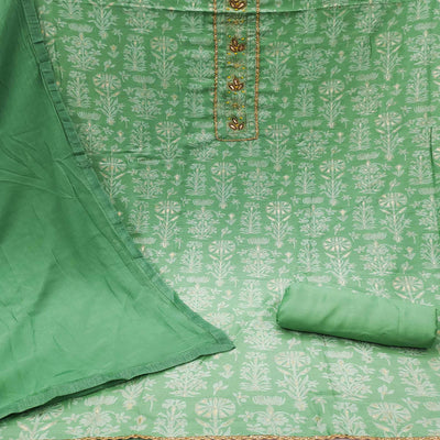 green-casual-wear-embellished-with-printed-cotton-dress-material-139603