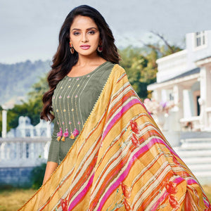green-casual-wear-embroidered-chanderi-cotton-dress-material-128542