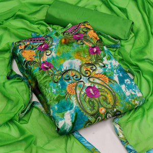 green-festive-wear-embroidered-glass-cotton-dress-material-116321