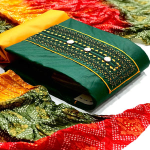 green-casual-wear-embroidered-cotton-dress-material-129127