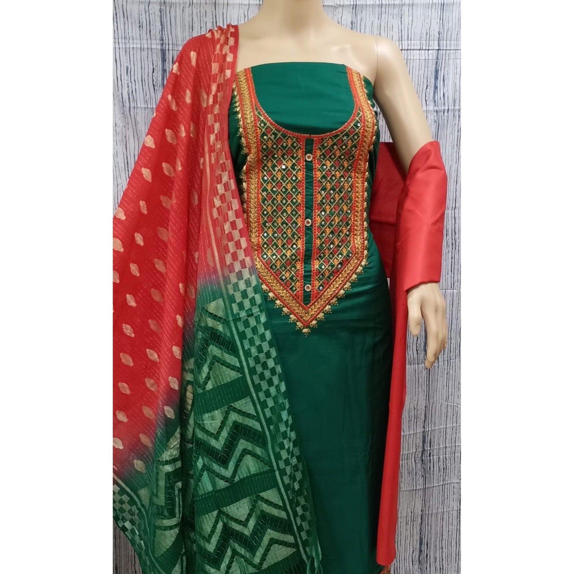 green-casual-wear-embroidered-cotton-dress-material-130148
