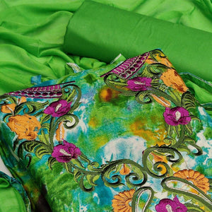 green-festive-wear-embroidered-glass-cotton-dress-material-116321