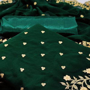 pretty-green-colored-partywear-embroidered-georgette-dress-material-103737