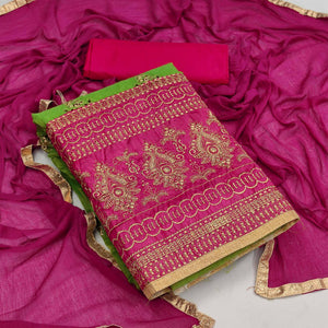 green-festive-wear-embroidered-modal-chanderi-cotton-dress-material-116353