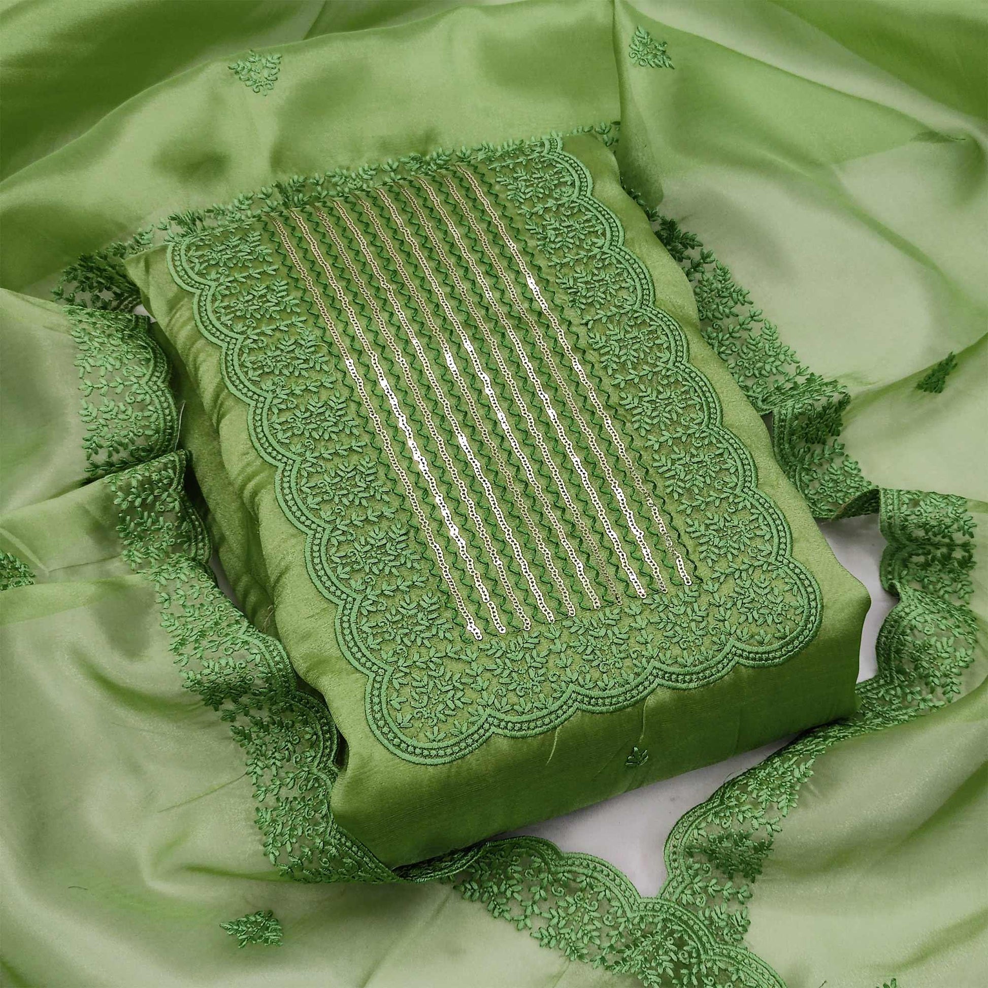 green-partywear-embroidered-organza-dress-material-117404
