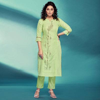 green-casual-wear-embroidered-pure-cotton-kurti-120202