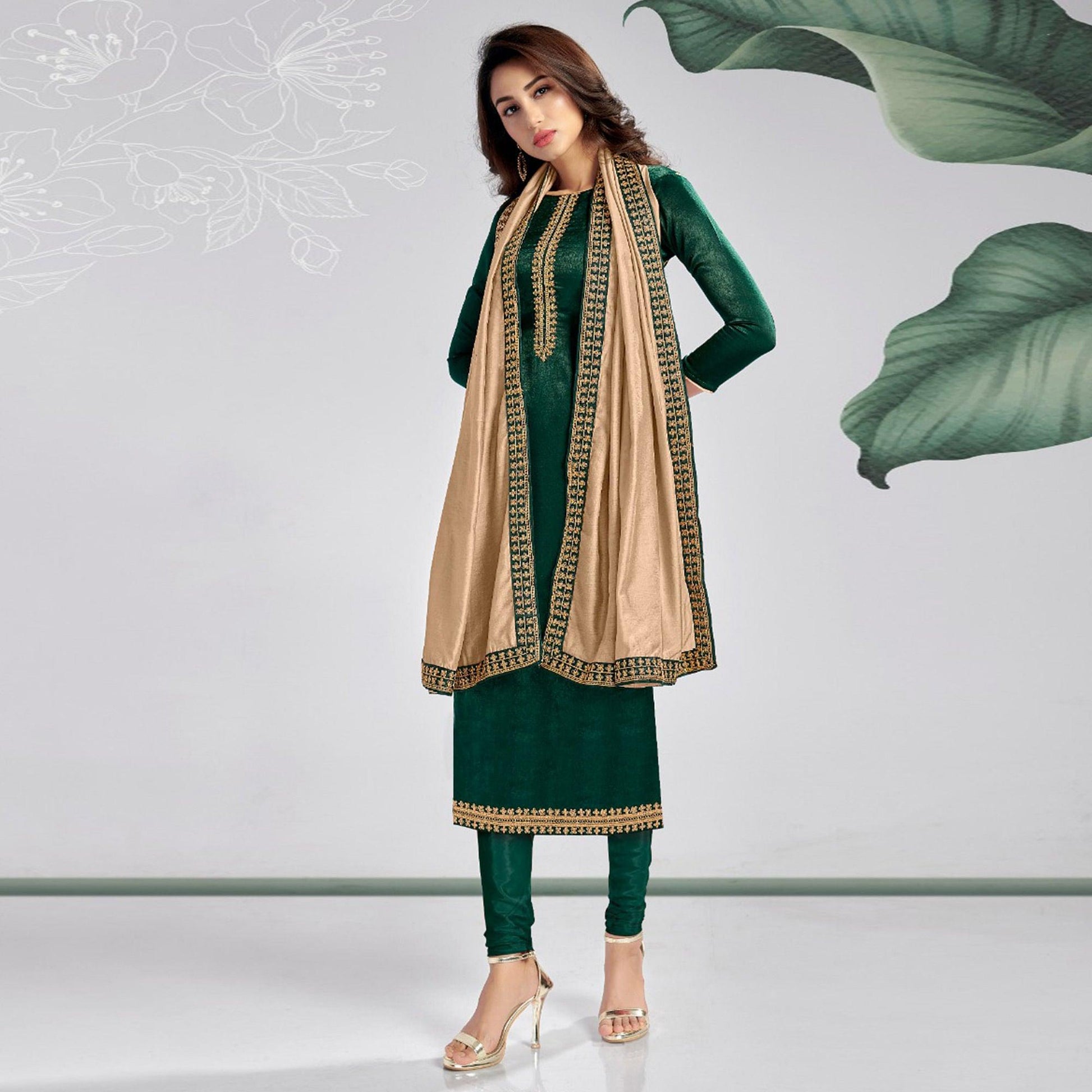 green-casual-wear-embroidered-sanaya-silk-dress-material-125894