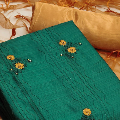 green-casual-wear-embroidered-silk-dress-material-131160