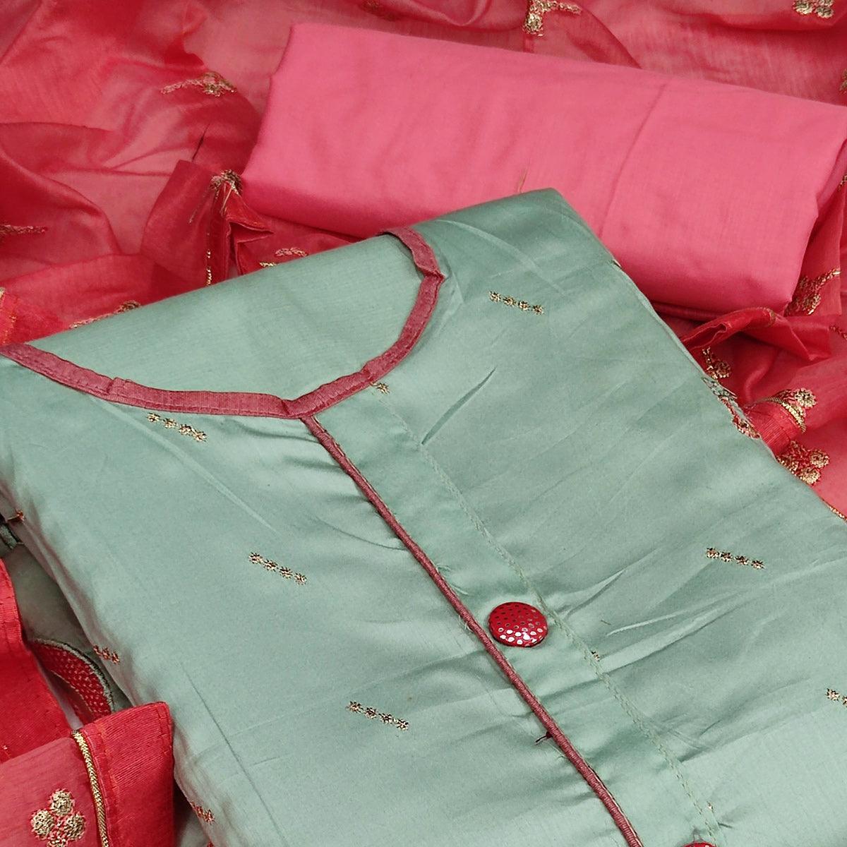 green-festive-wear-embroidered-work-glass-cotton-dress-material-116331