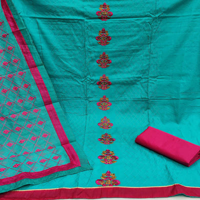 green-festive-wear-floral-embroidered-work-glass-cotton-dress-material-116325