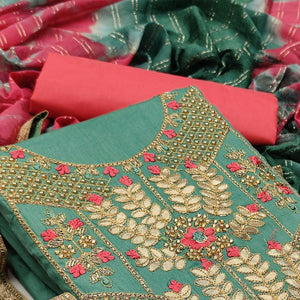 green-festive-wear-floral-embroidery-with-hand-work-glass-cotton-dress-material-108822