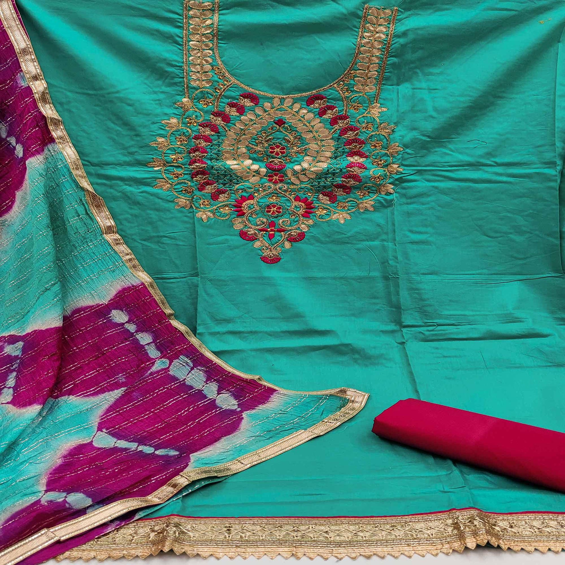 green-festive-wear-floral-embroidery-with-hand-work-glass-cotton-dress-material-108834