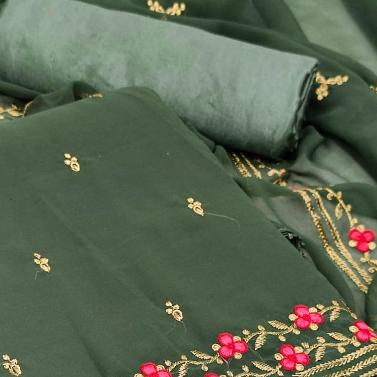 green-festive-wear-floral-embroidery-work-georgette-dress-material-108397