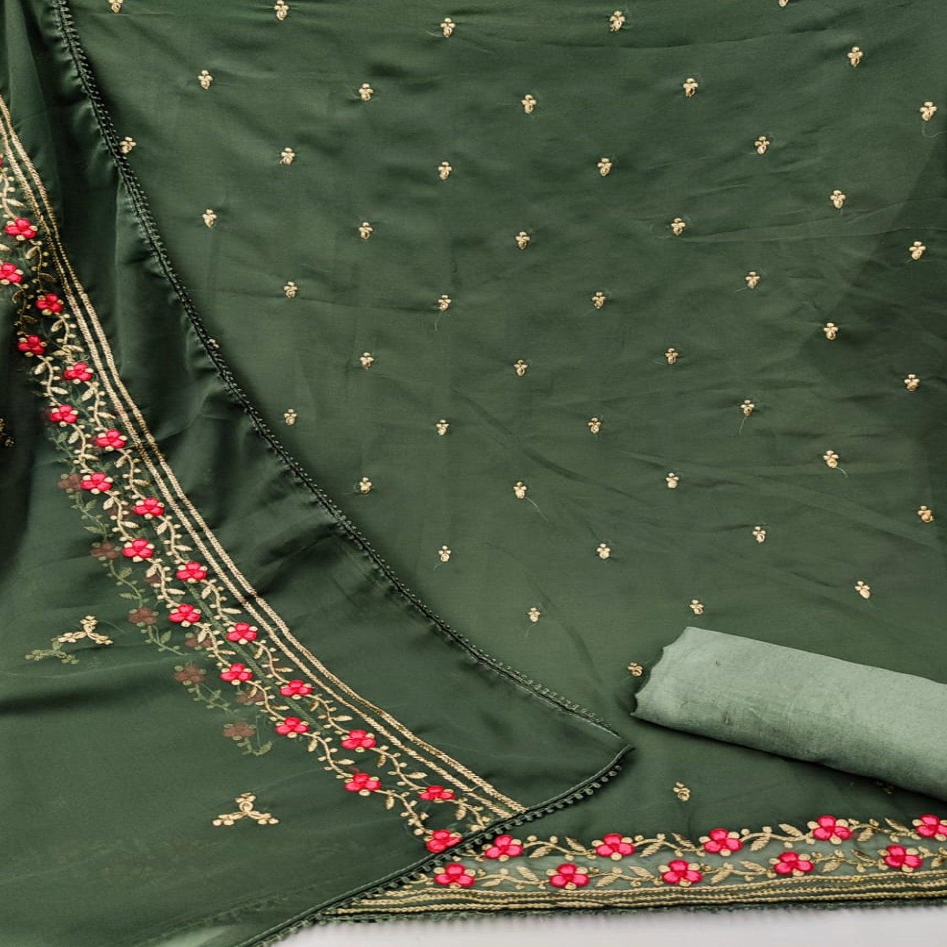 green-festive-wear-floral-embroidery-work-georgette-dress-material-108397