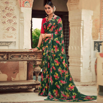 green-casual-wear-floral-printed-alfino-saree-with-fancy-diamond-lace-128153
