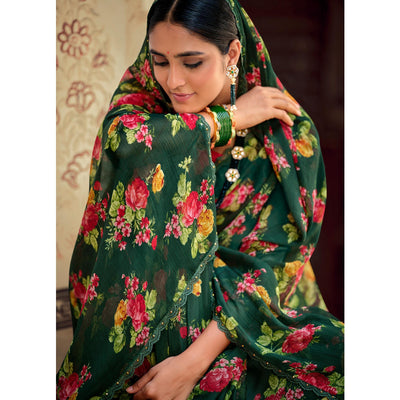 green-casual-wear-floral-printed-alfino-saree-with-fancy-diamond-lace-128153