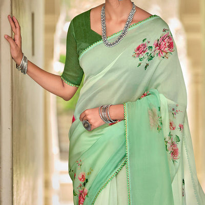 green-casual-wear-floral-printed-heavy-organza-silk-saree-126603