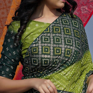 green-casual-wear-foil-printed-moss-saree-135525