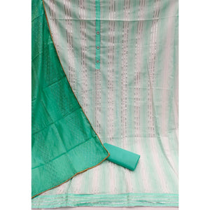 green-casual-wear-gota-patti-work-pure-cotton-dress-material-138625
