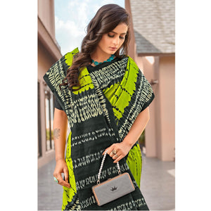 green-casual-wear-printed-bhagalpuri-sarees-138477