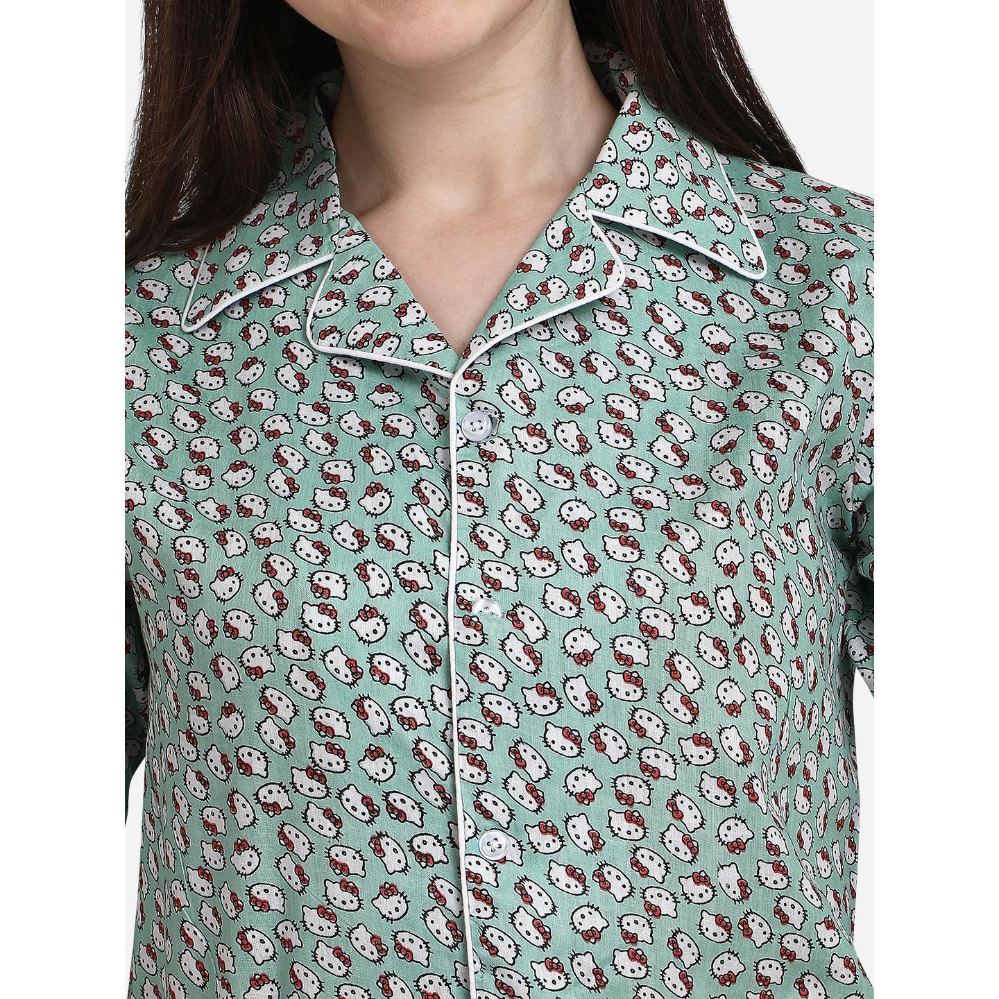 green-casual-wear-printed-cotton-night-suit-128340